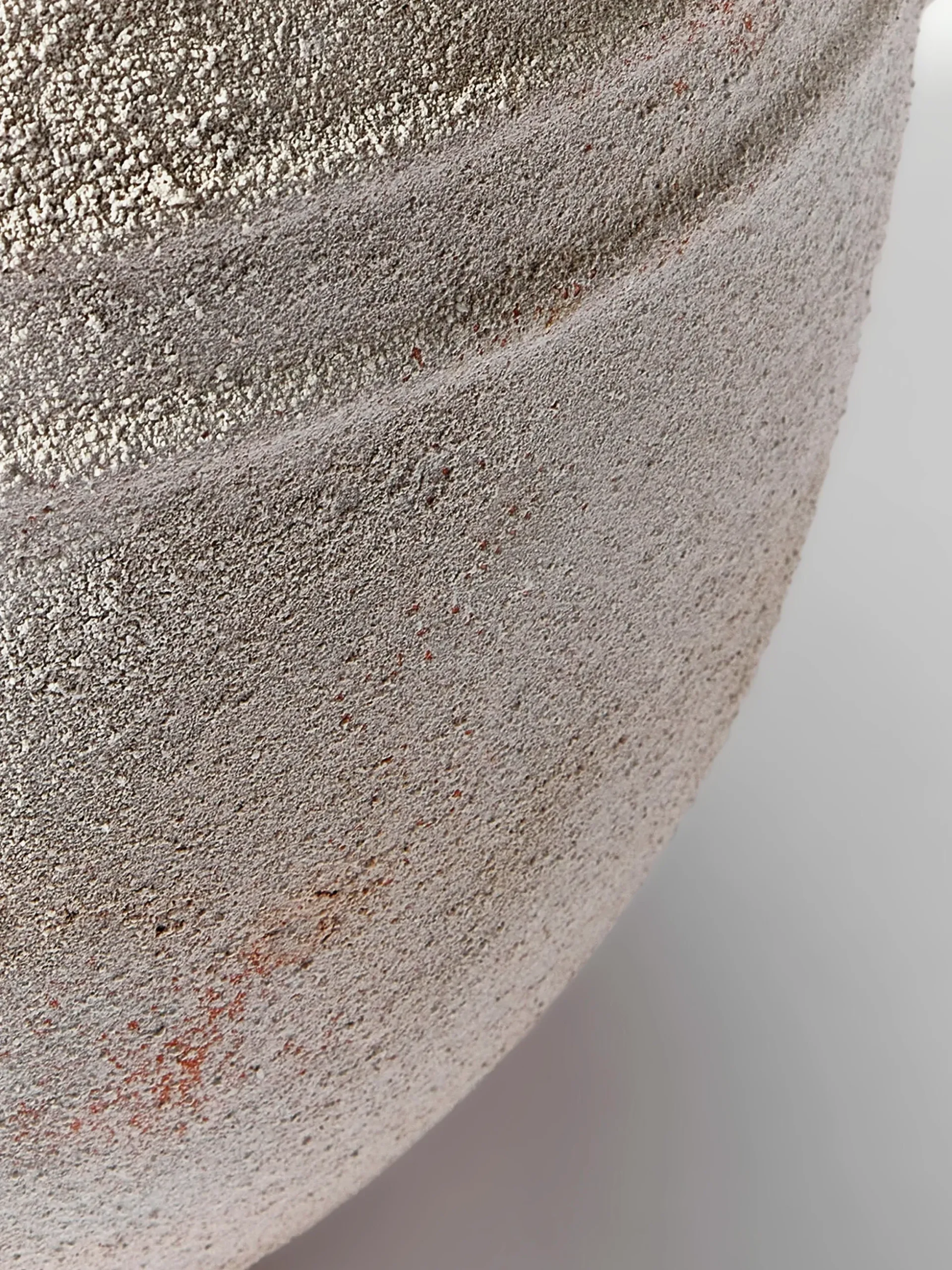 Vaso da terra con finitura sabbiata Leana, alt. 32 cm
