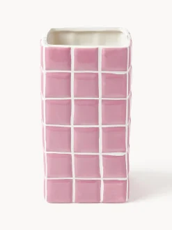 Vaso di design effetto piastrellato Tile, alt. 21 cm