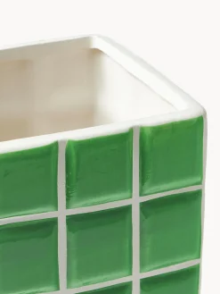 Vaso di design effetto piastrellato Tile, alt. 28 cm