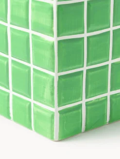 Vaso di design effetto piastrellato Tile, alt. 28 cm
