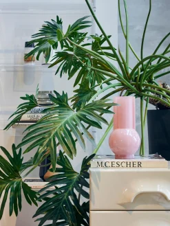 Vaso di design in vetro Flamingo, alt. 25 cm