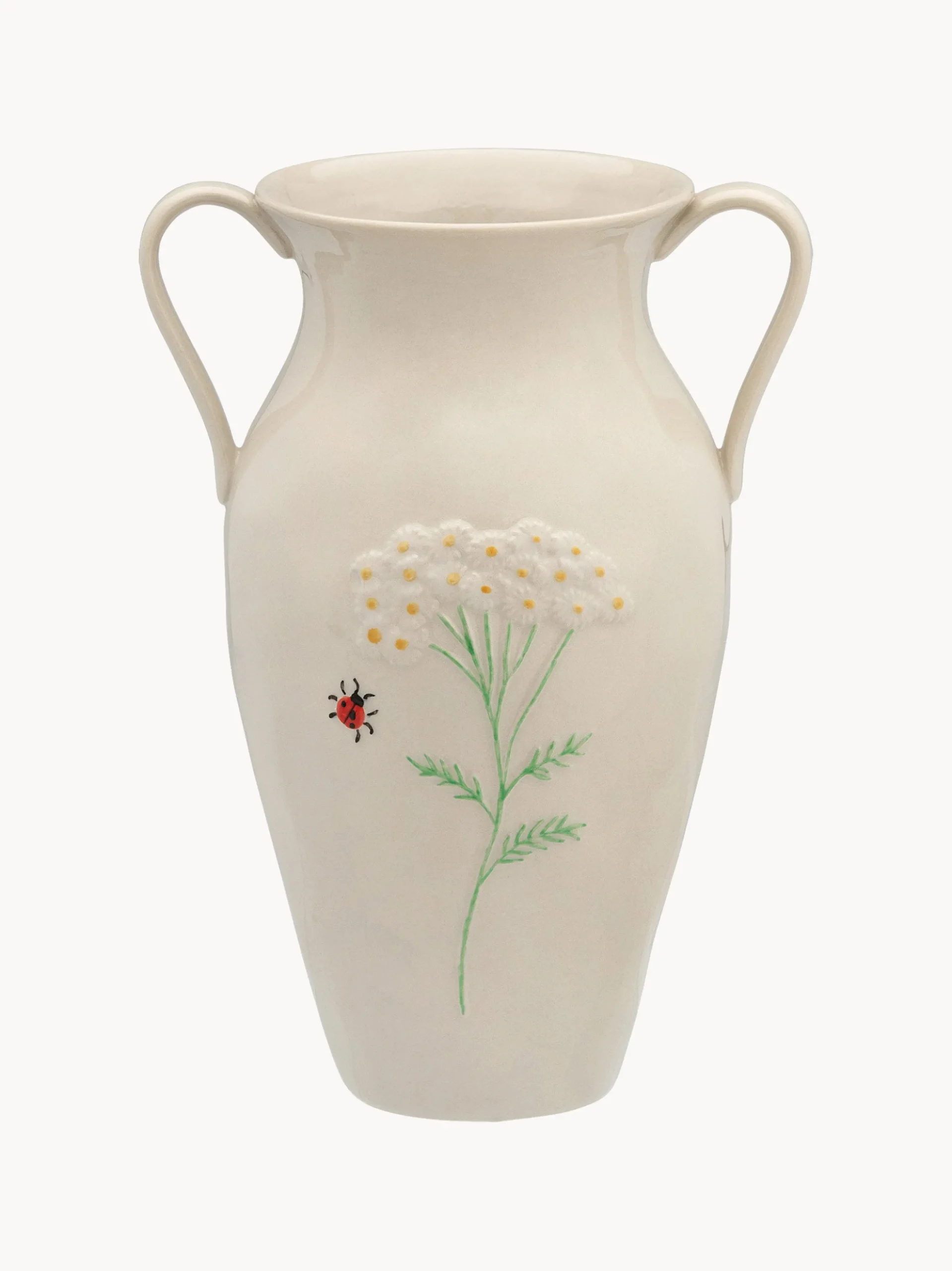 Vaso dipinto a mano Golden Dawn, alt. 26 cm