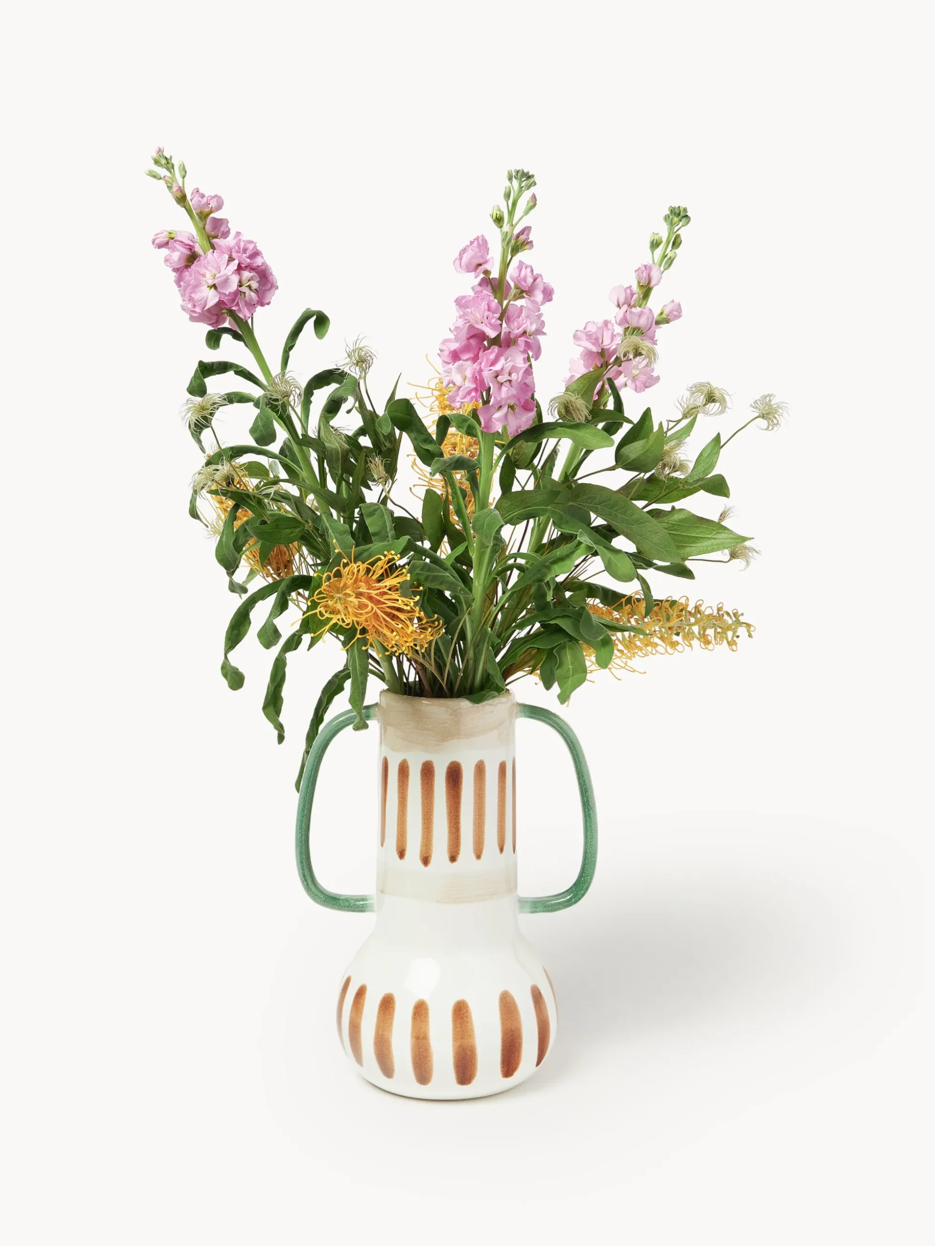 Vaso dipinto a mano Lise, alt. 30 cm