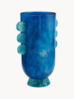 Vaso fatto a mano effetto marmo Como, alt. 27 cm