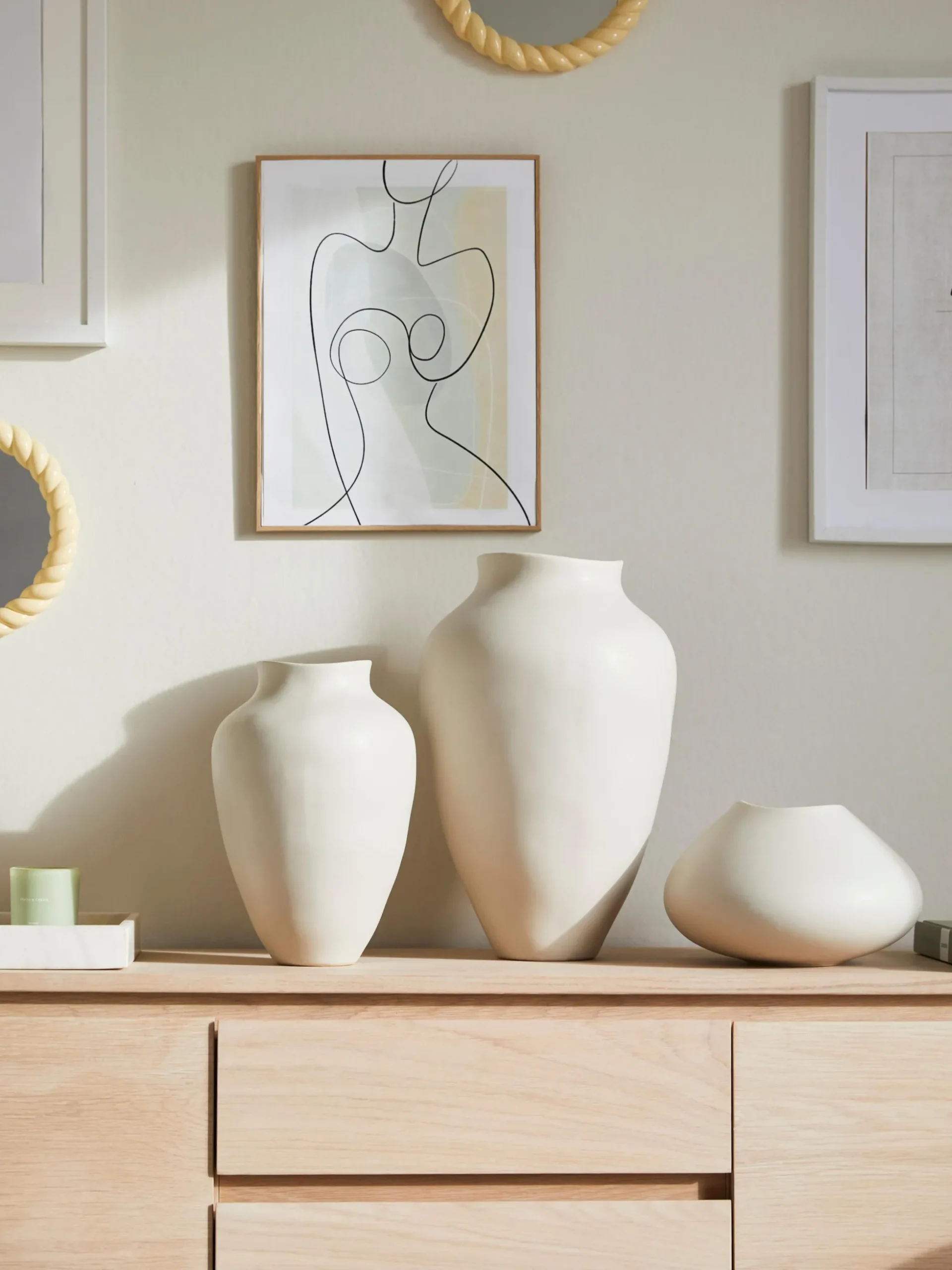 Vaso fatto a mano Latona, alt. 41 cm