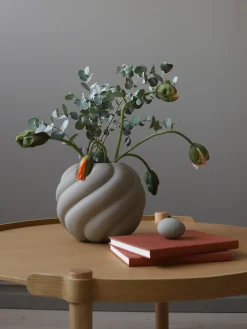 Vaso in ceramica dipinto a mano Twist Ball, alt. 20 cm
