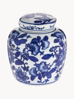 Vaso in porcellana con coperchio Annabelle, alt. 13 cm