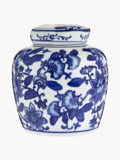 Vaso in porcellana con coperchio Annabelle, alt. 13 cm