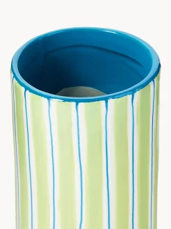 Vaso in porcellana dipinta a mano Ray, alt. 13 cm