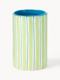 Vaso in porcellana dipinta a mano Ray, alt. 13 cm