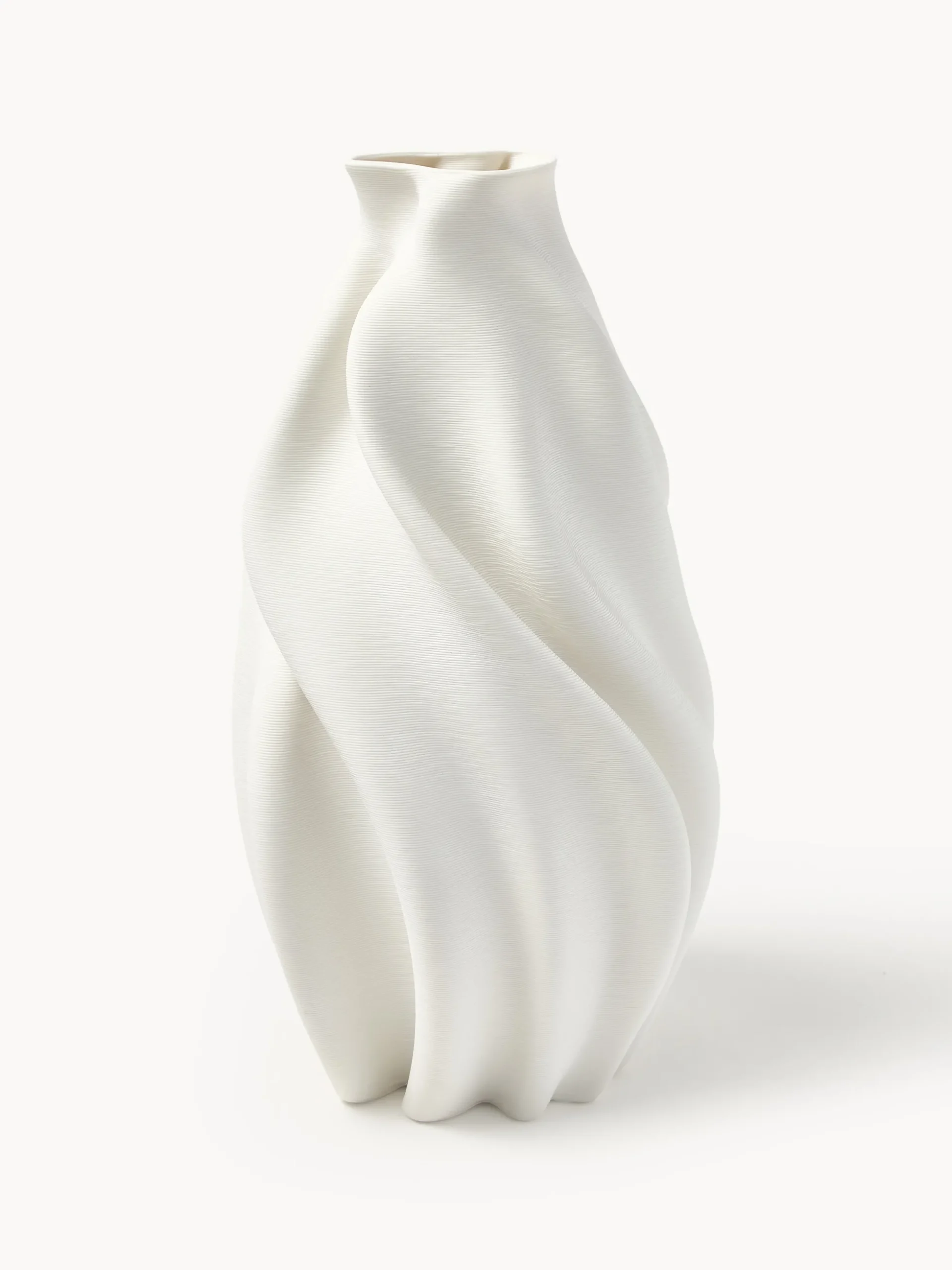 Vaso in porcellana stampato in 3D Lyria, alt. 40 cm