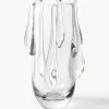 Vaso in vetro effetto colato Carliz, alt. 27 cm