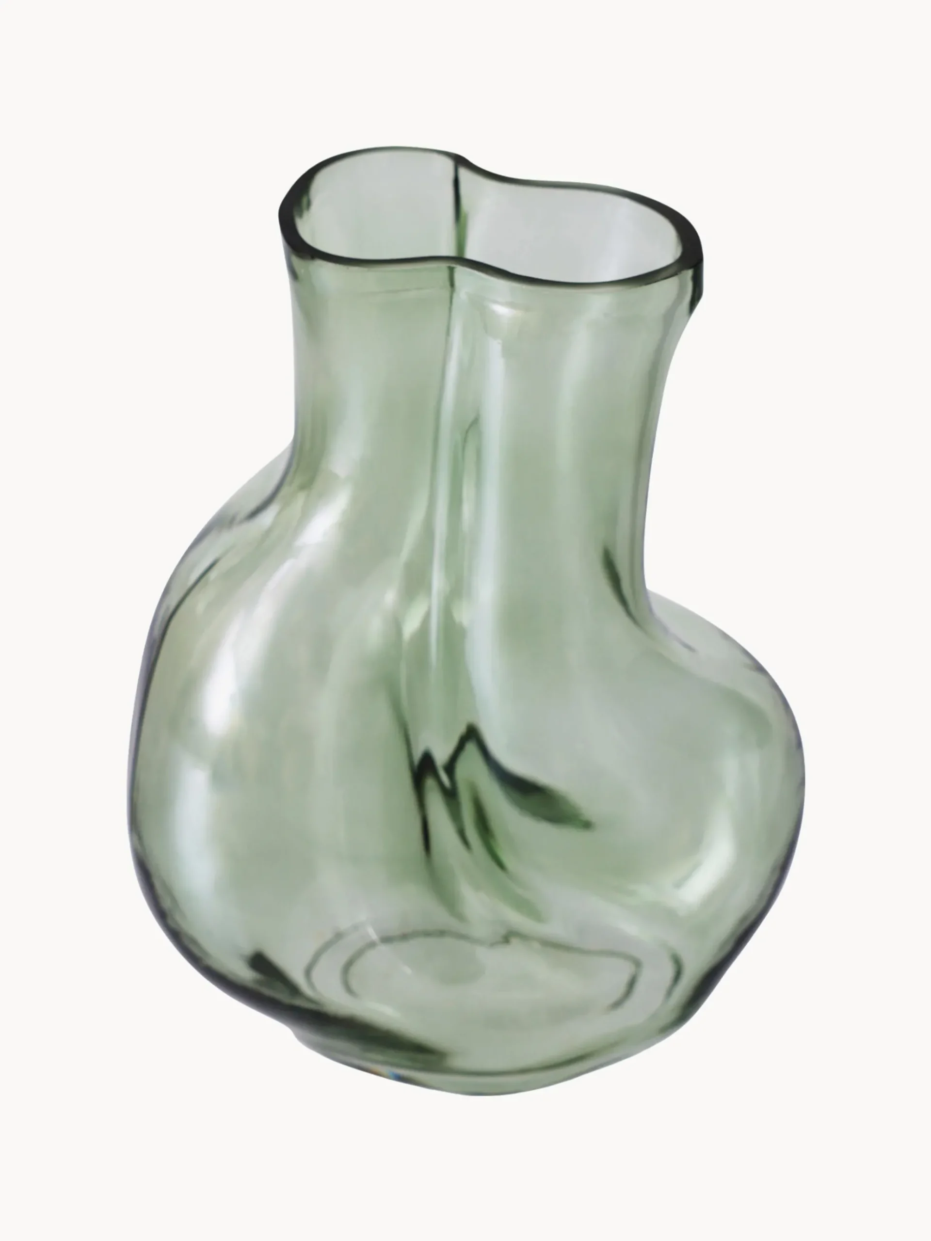 Vaso in vetro fatto a mano Gleam, Alt. 22 cm