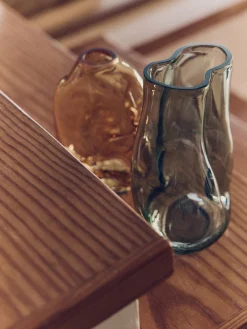Vaso in vetro fatto a mano Gleam, Alt. 22 cm