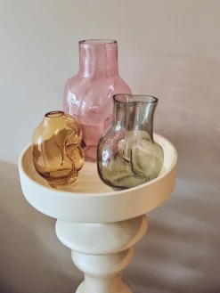 Vaso in vetro fatto a mano Gleam, Alt. 22 cm