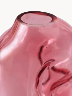 Vaso in vetro fatto a mano Gleam, Alt. 18 cm