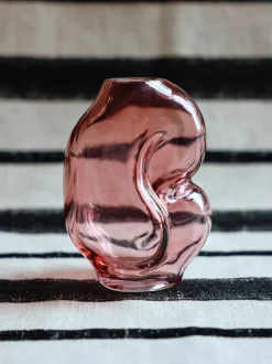 Vaso in vetro fatto a mano Gleam, Alt. 18 cm