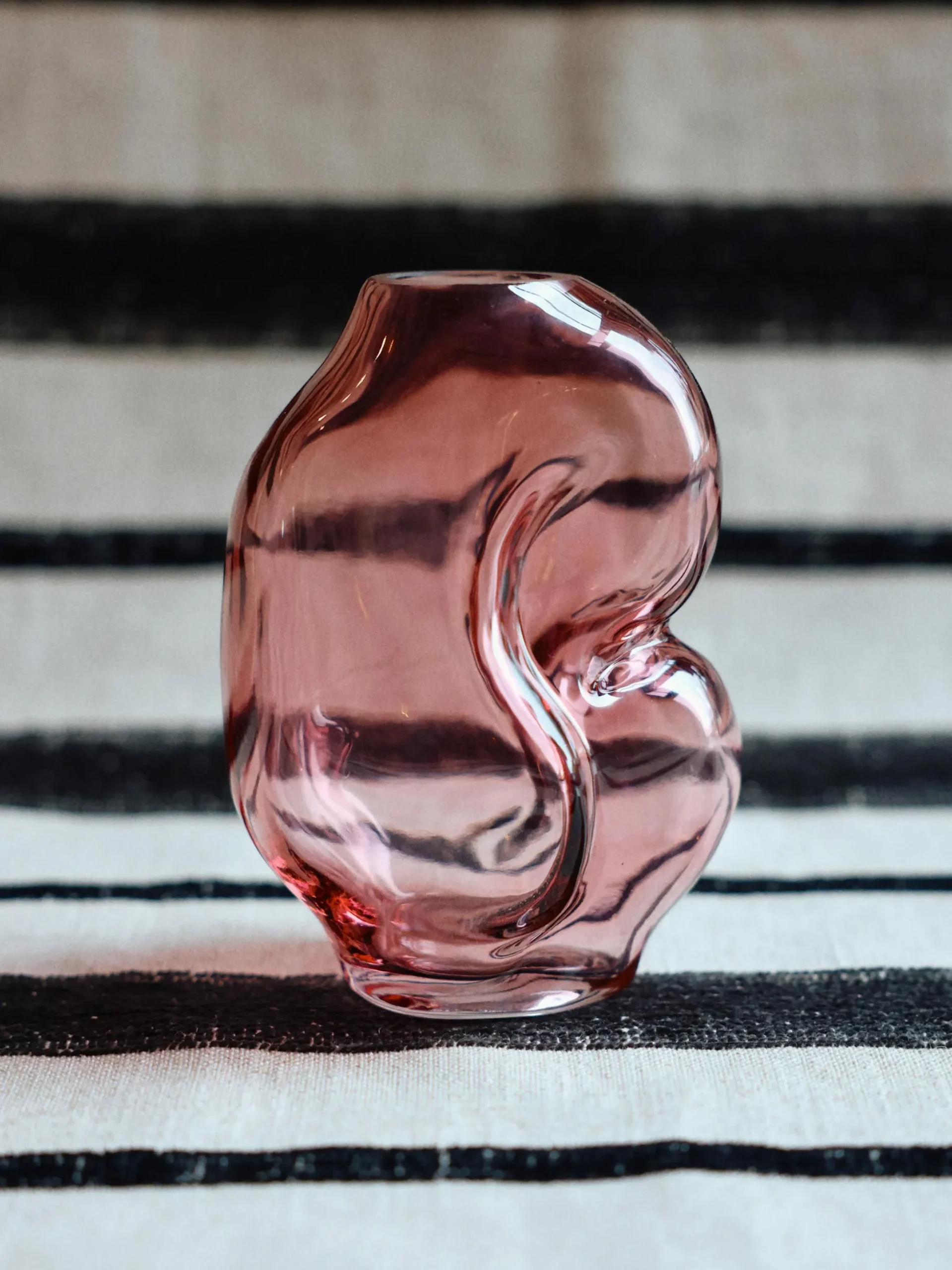 Vaso in vetro fatto a mano Gleam, Alt. 18 cm