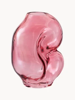 Vaso in vetro fatto a mano Gleam, Alt. 18 cm