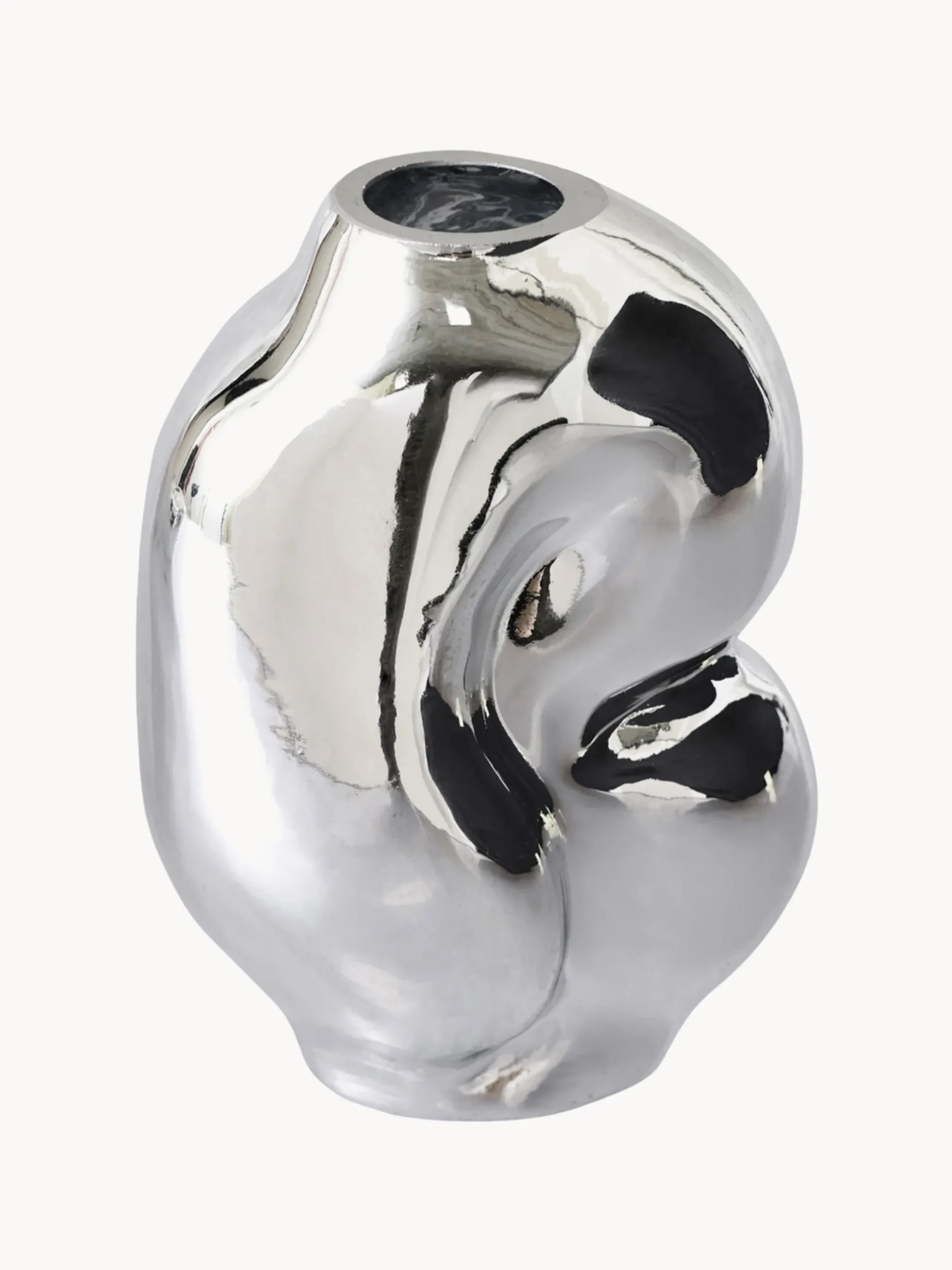 Vaso in vetro fatto a mano Gleam, Alt. 18 cm