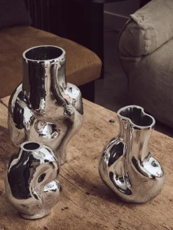 Vaso in vetro fatto a mano Gleam, Alt. 18 cm