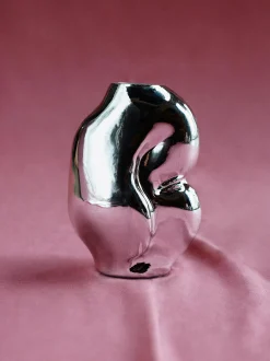 Vaso in vetro fatto a mano Gleam, Alt. 18 cm