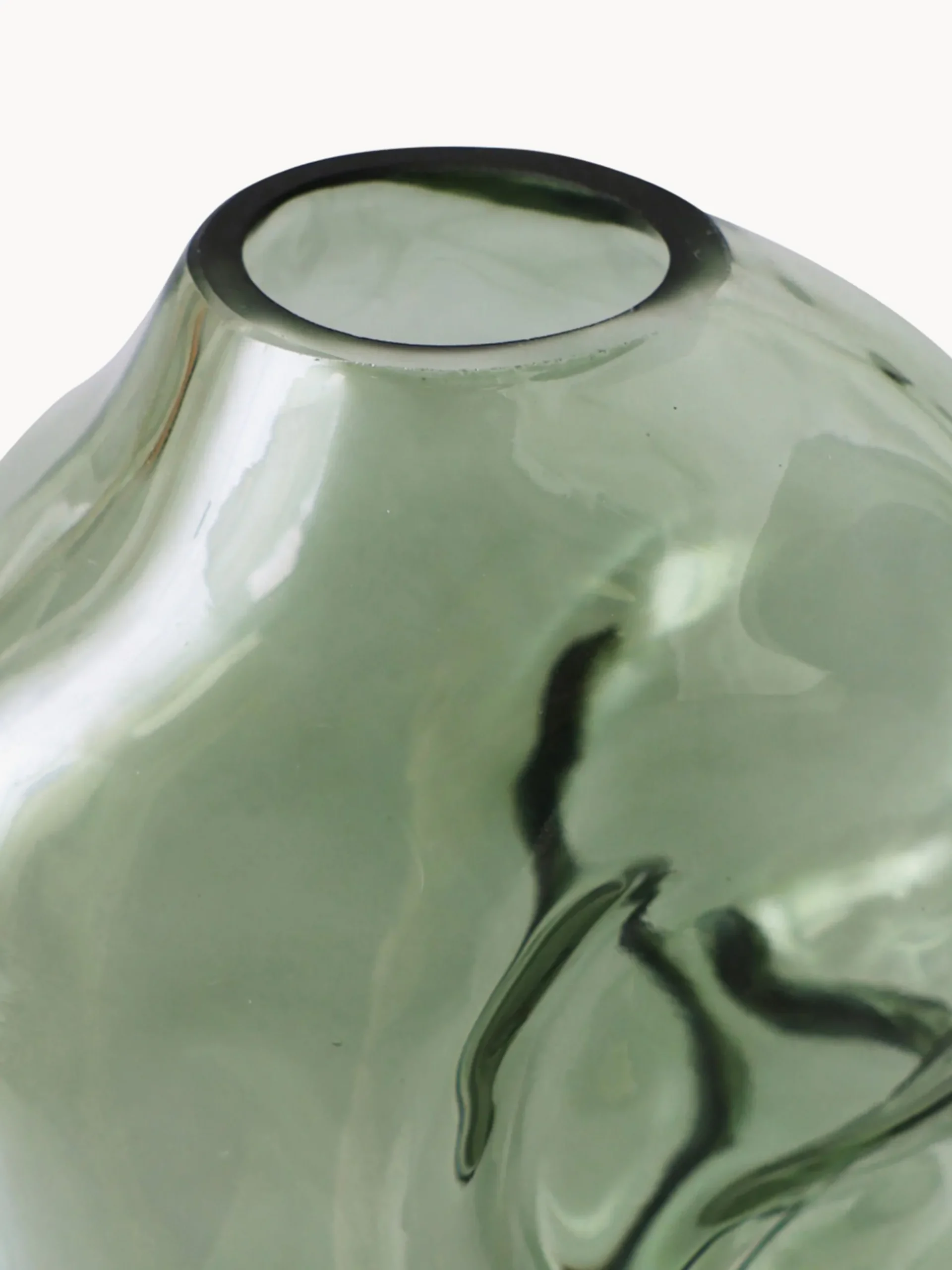 Vaso in vetro fatto a mano Gleam, Alt. 18 cm