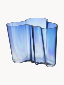 Vaso in vetro soffiato Aalto 90 Berlin, alt. 16 cm
