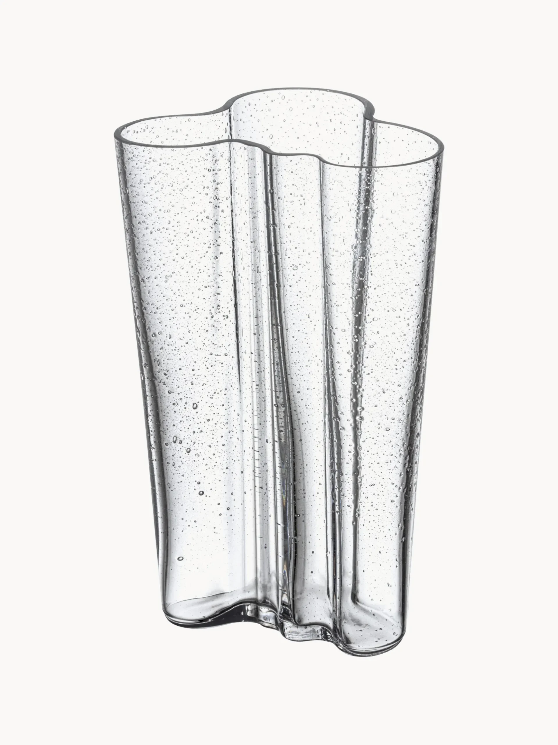 Vaso in vetro soffiato Aalto, alt. 20 cm