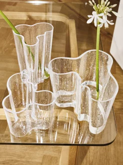 Vaso in vetro soffiato Aalto, alt. 16 cm