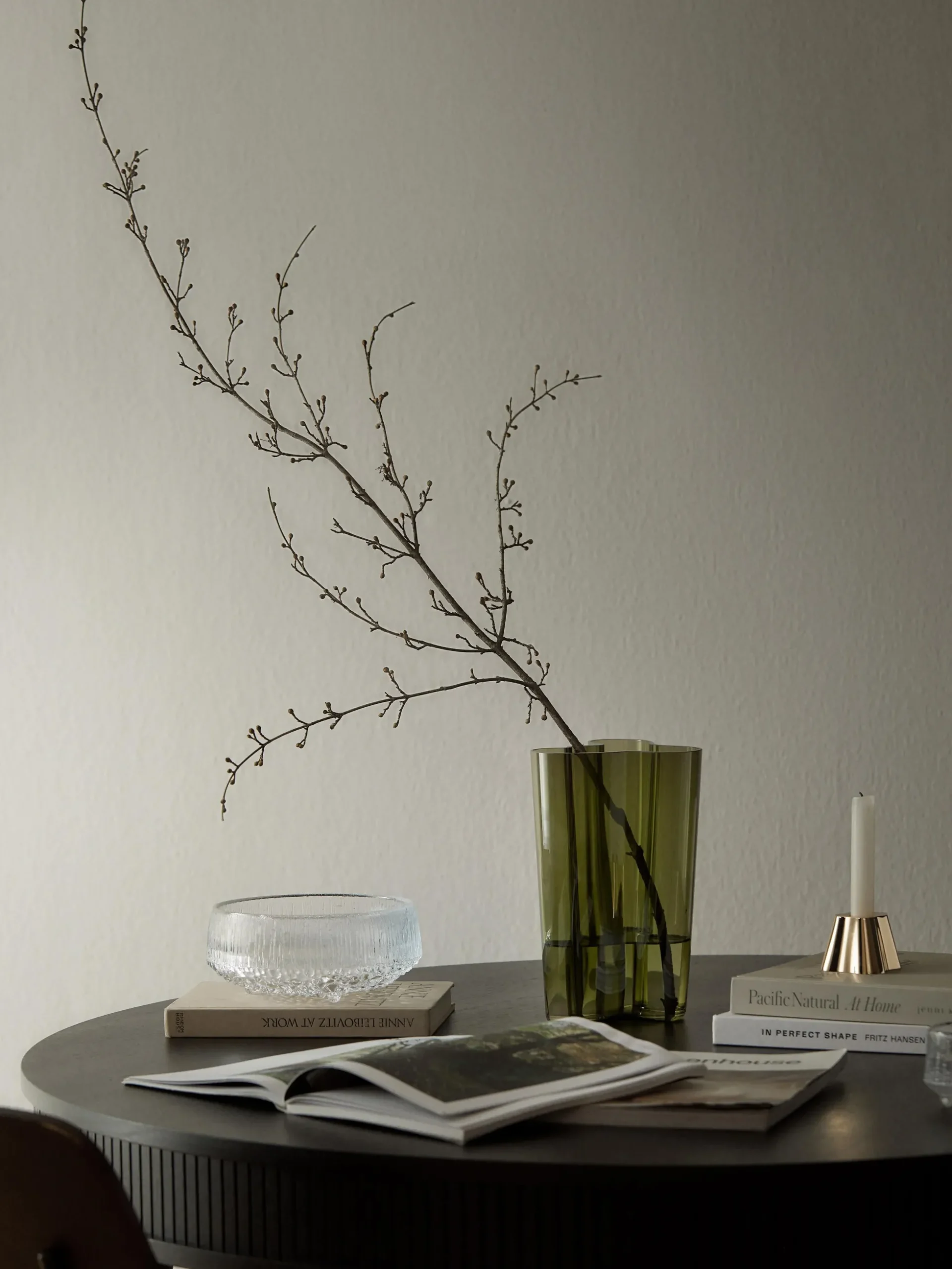 Vaso in vetro soffiato Alvar Aalto, alt. 25 cm