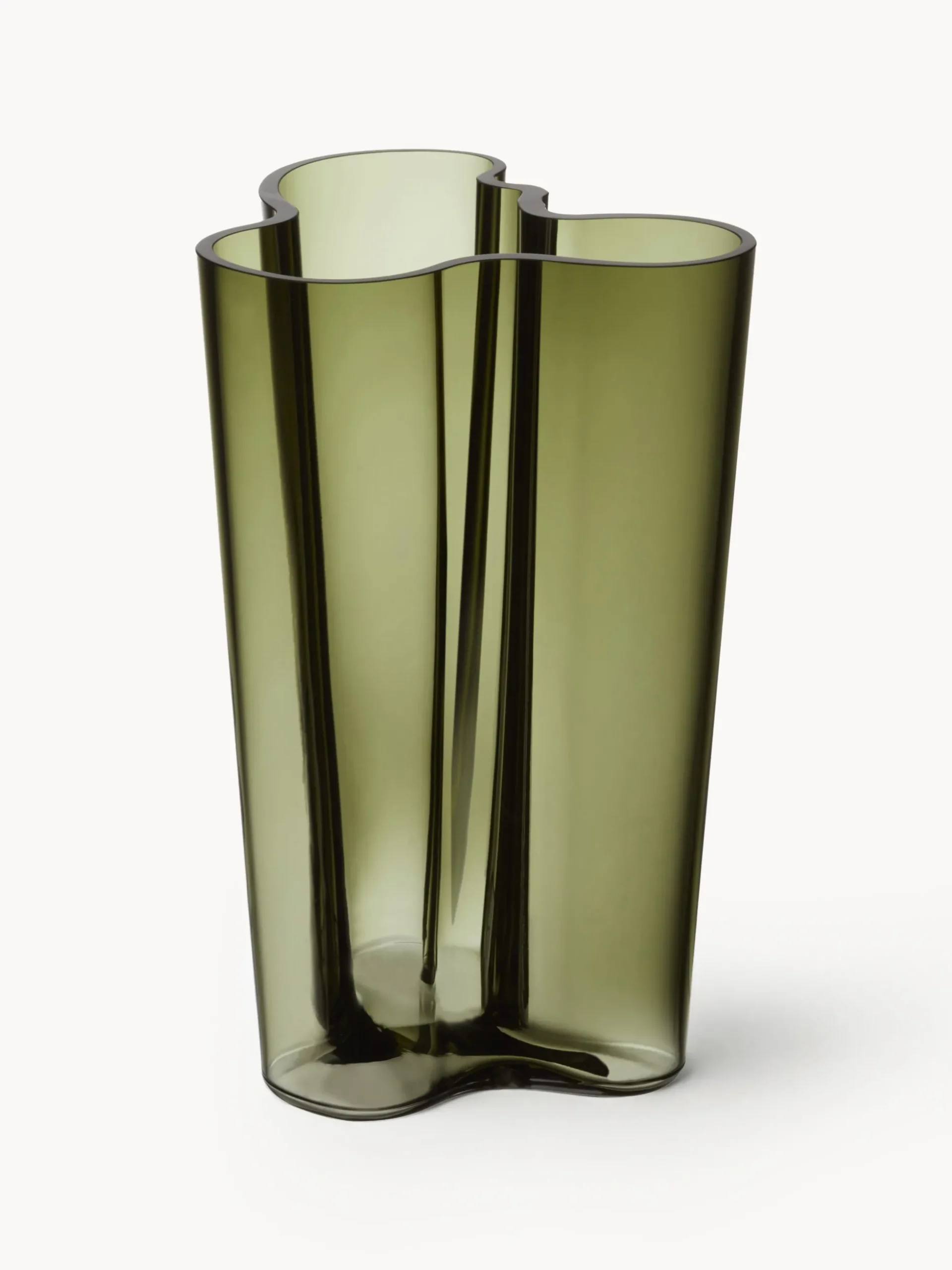 Vaso in vetro soffiato Alvar Aalto, alt. 25 cm