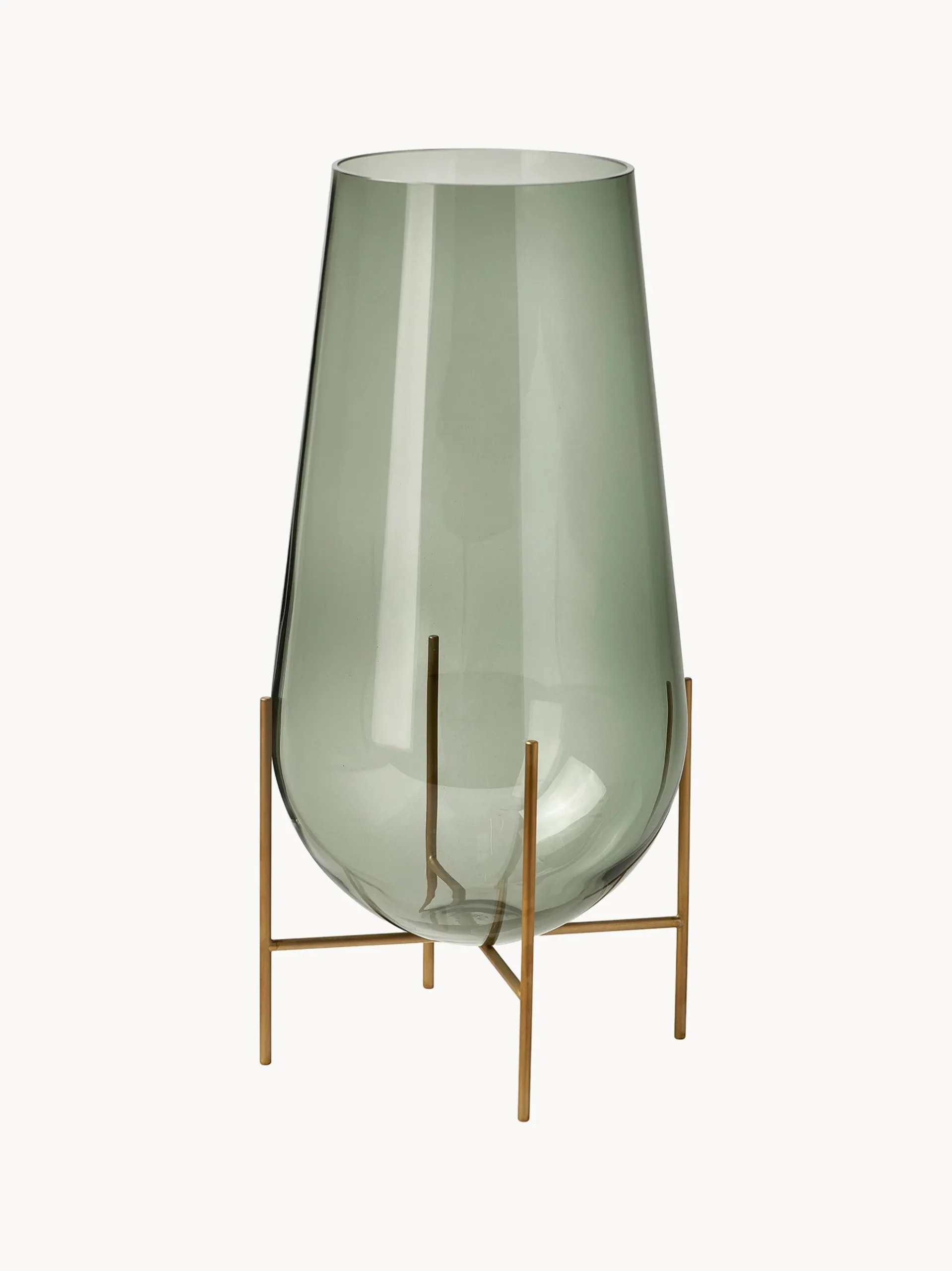 Vaso in vetro soffiato Échasse, alt. 44 cm