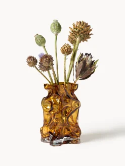 Vaso in vetro soffiato Ice, alt. 25 cm