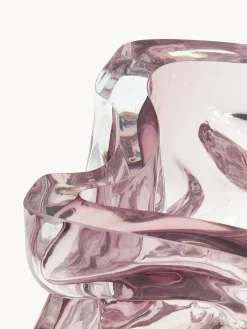 Vaso in vetro soffiato Ice, alt. 25 cm