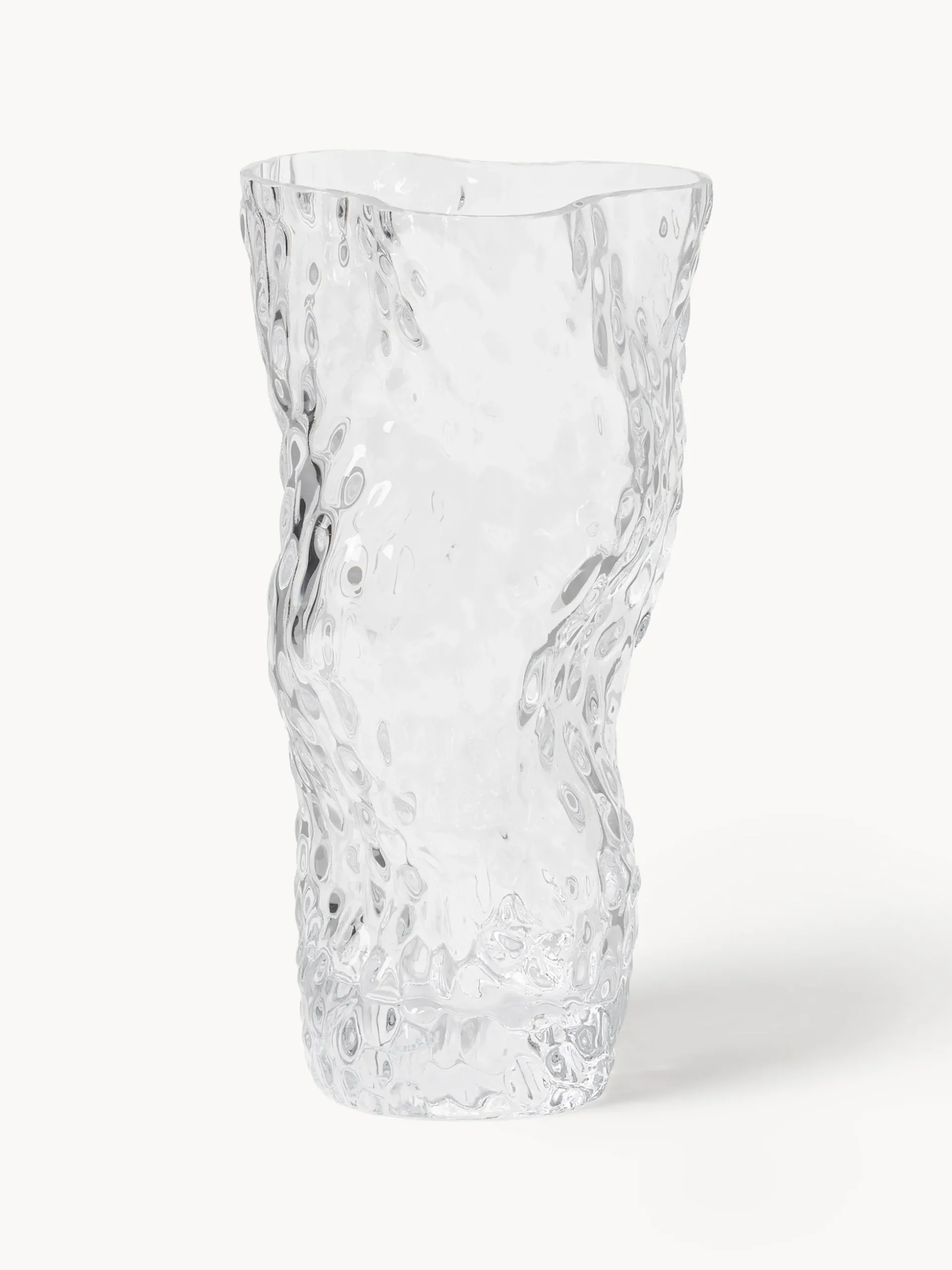 Vaso in vetro soffiato Ostrea Rock, alt. 30 cm