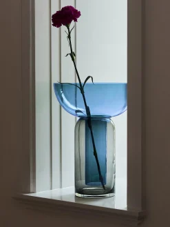 Vaso in vetro soffiato Torus, alt. 33 cm