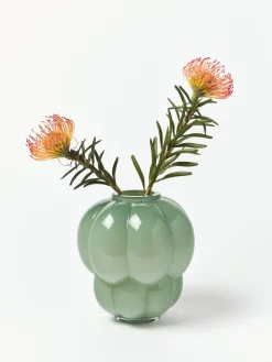 Vaso in vetro soffiato Uva, alt. 22 cm