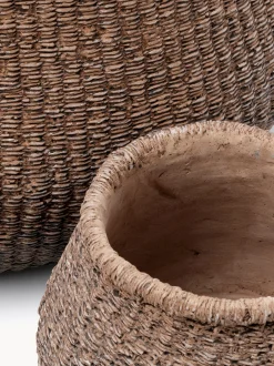 Vaso per fiori in cemento Faux-Puff