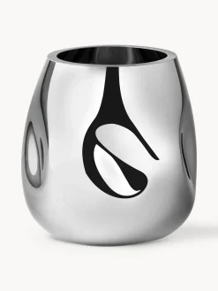 Vaso piccolo in vetro soffiato Mirror, alt. 17 cm
