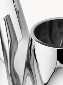 Vaso piccolo in vetro soffiato Mirror, alt. 17 cm