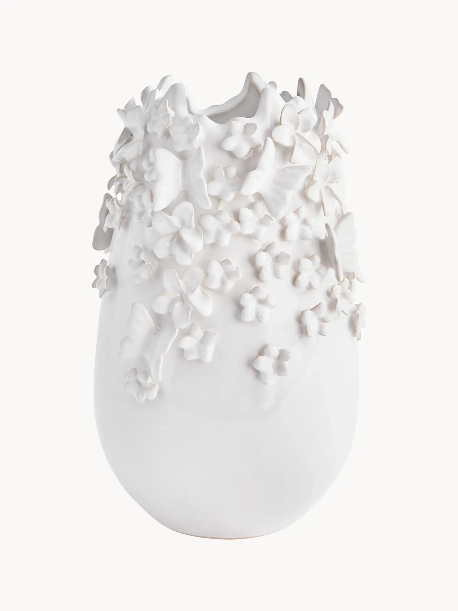 Vaso con decoro 3D Daphne, alt. 35 cm