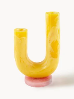 Vaso fatto a mano effetto marmo Como, alt. 20 cm