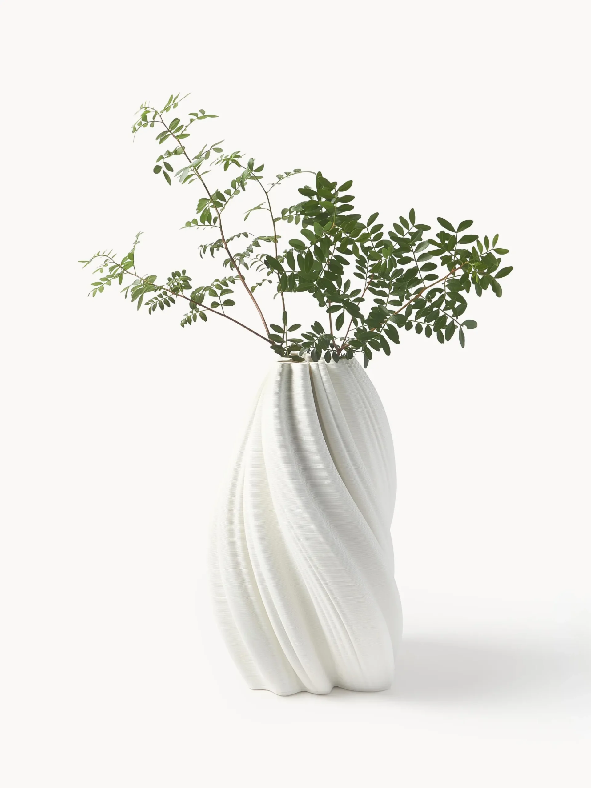 Vaso grande in porcellana 3D Melody, alt. 42 cm