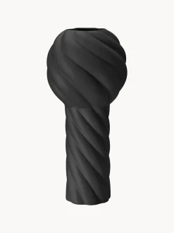 Vaso in ceramica dipinto a mano Twist Pillar, alt. 34 cm