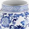 Vaso in porcellana con coperchio Annabelle, alt. 35 cm
