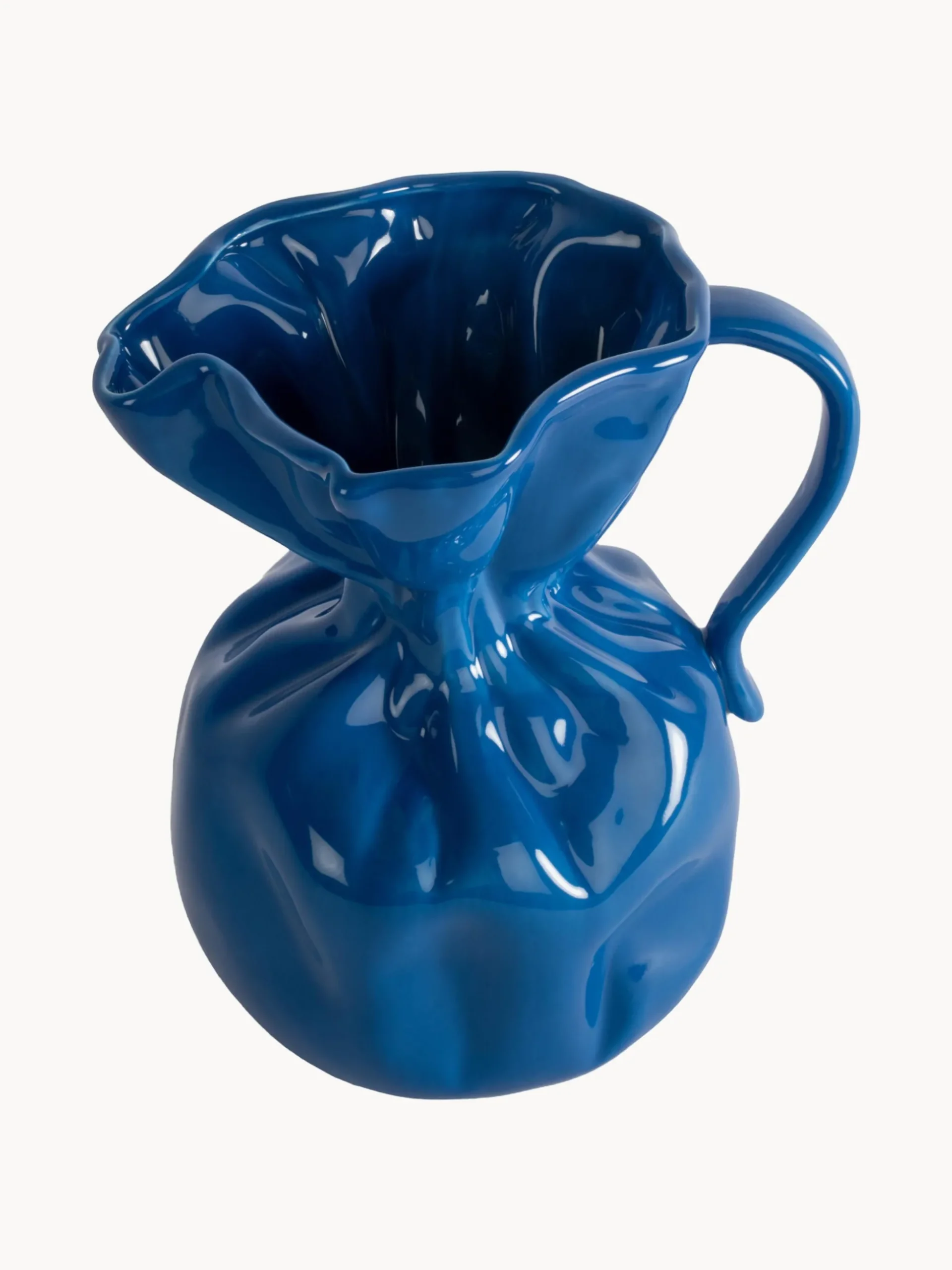 Vaso in porcellana Crumple, alt. 26 cm