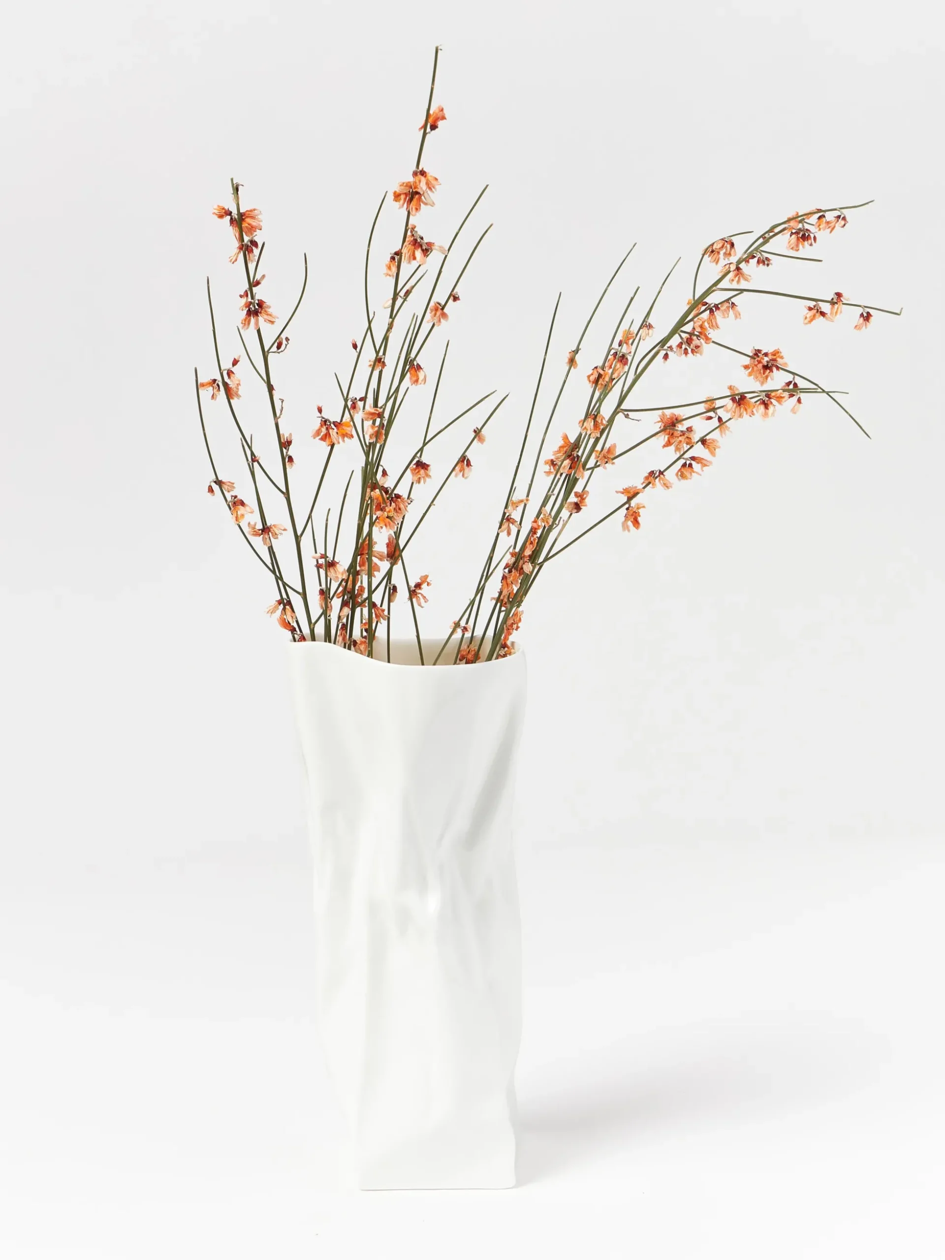 Vaso in porcellana di design Adelaide, alt. 22 cm