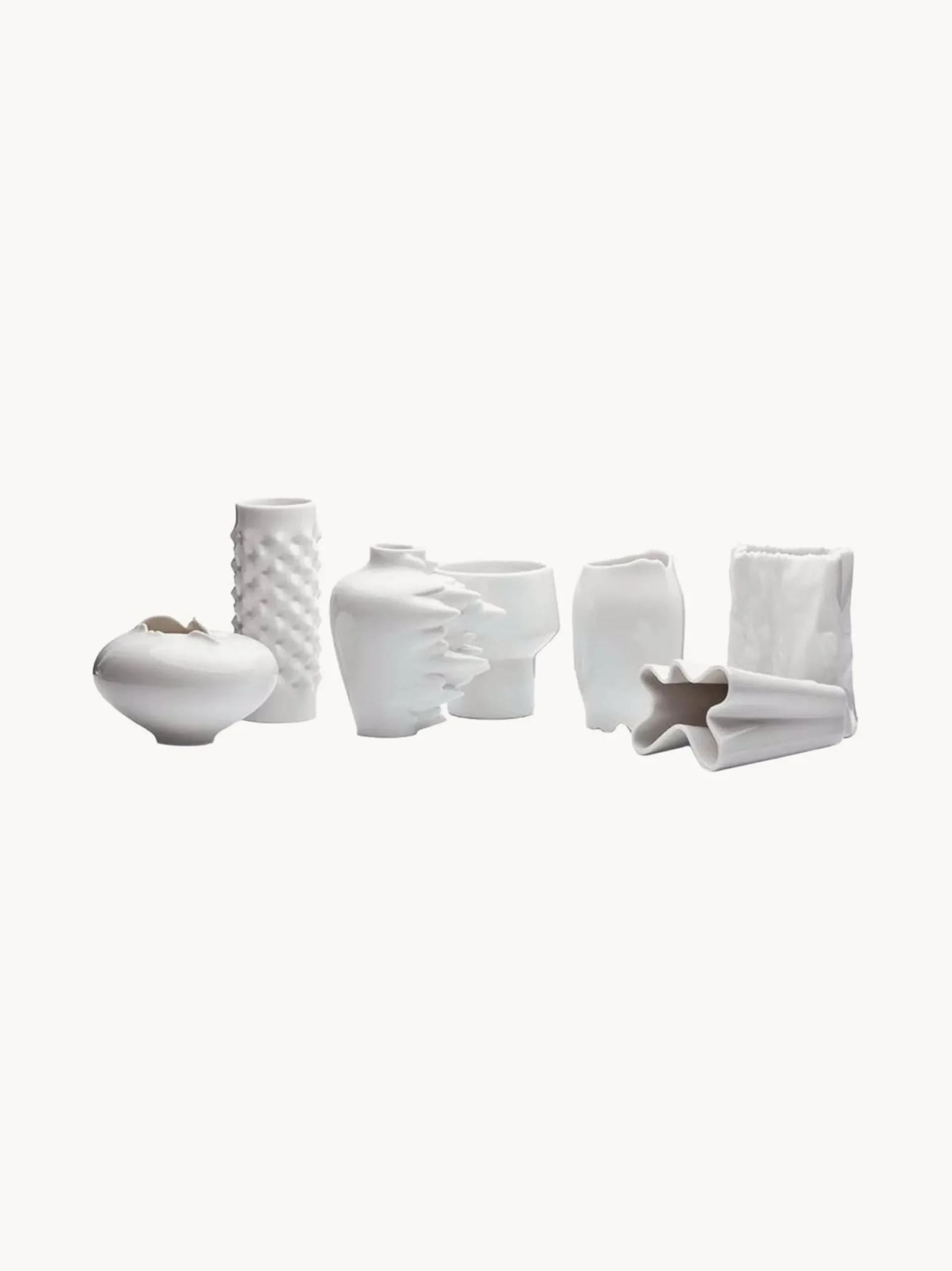 Vaso in porcellana Fast, alt. 9 cm