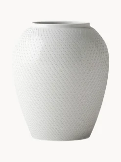 Vaso in porcellana fatto a mano Rhombe, alt. 25 cm